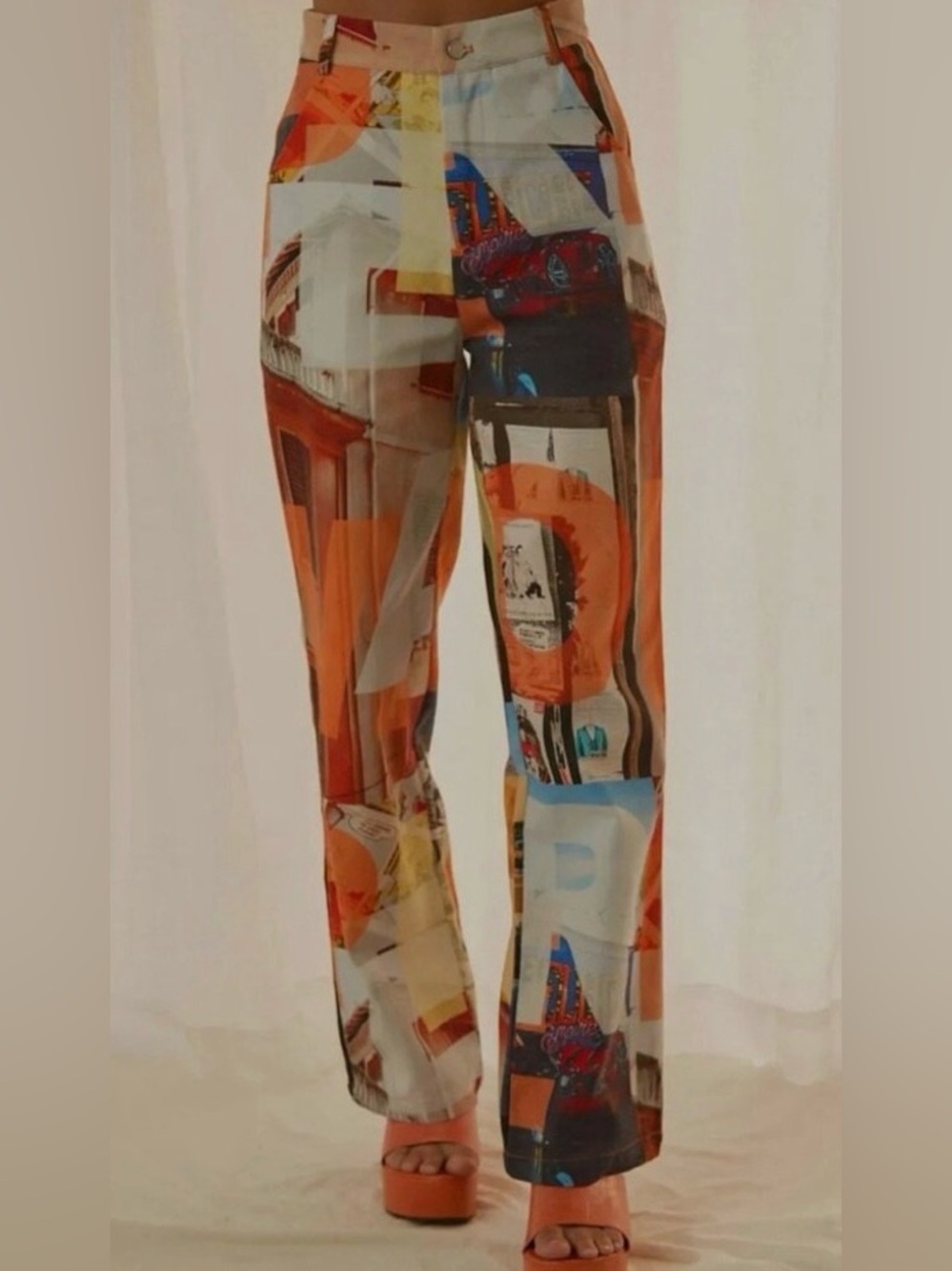 Peppermayo Ticket to Nowhere Printed Pants
